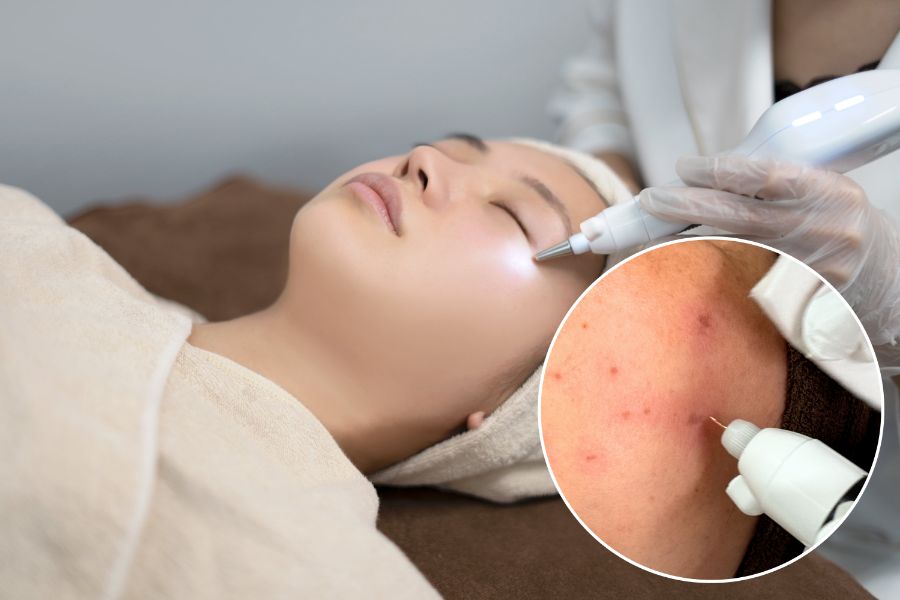 シミケア工程の説明図|フェイシャルエステ 岡谷市